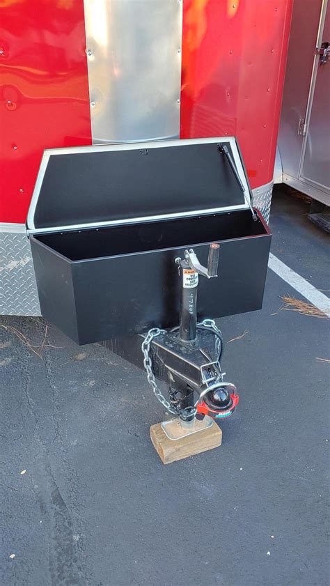 haul-master 2-1/3 cu. ft. steel trailer tongue box|trailer tongue replacement harbor freight.